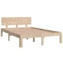 Estructura de cama madera maciza de pino 120x190 cm de vidaXL, Camas y somieres - Ref: Foro24-833103, Precio: 153,21 €, Descu...