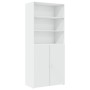 Tall white engineered wood sideboard 80x42.5x249 cm by , Sideboards - Ref: Foro24-3281357, Price: 262,23 €, Discount: %