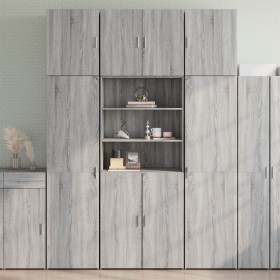 Tall Sonoma gray engineered wood sideboard 80x42.5x249 cm by , Sideboards - Ref: Foro24-3281362, Price: 260,99 €, Discount: %