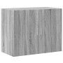 Aparador alto madera de ingeniería gris Sonoma 80x42,5x249 cm de , Aparadores - Ref: Foro24-3281362, Precio: 261,19 €, Descue...