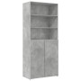 Tall engineered wood sideboard in gray concrete 80x42.5x249 cm by , Sideboards - Ref: Foro24-3281360, Price: 255,38 €, Discou...