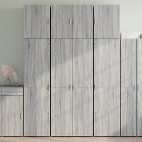 Tall Sonoma gray engineered wood sideboard 80x42.5x249 cm by , Sideboards - Ref: Foro24-3281369, Price: 261,48 €, Discount: %