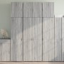 Tall Sonoma gray engineered wood sideboard 80x42.5x249 cm by , Sideboards - Ref: Foro24-3281369, Price: 277,36 €, Discount: %