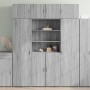 Aparador de madera de ingeniería gris Sonoma 80x42,5x185 cm de , Aparadores - Ref: Foro24-3281383, Precio: 185,19 €, Descuent...