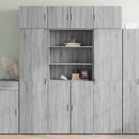 Engineered wood sideboard in Sonoma grey, 80x42.5x185 cm by , Sideboards - Ref: Foro24-3281383, Price: 184,99 €, Discount: %