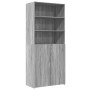 Aparador de madera de ingeniería gris Sonoma 80x42,5x185 cm de , Aparadores - Ref: Foro24-3281383, Precio: 185,19 €, Descuent...