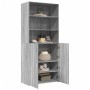 Aparador de madera de ingeniería gris Sonoma 80x42,5x185 cm de , Aparadores - Ref: Foro24-3281383, Precio: 185,19 €, Descuent...