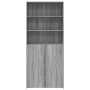 Aparador de madera de ingeniería gris Sonoma 80x42,5x185 cm de , Aparadores - Ref: Foro24-3281383, Precio: 185,19 €, Descuent...