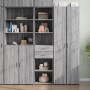 Aparador de madera de ingeniería gris Sonoma 45x42,5x185 cm de , Aparadores - Ref: Foro24-3281453, Precio: 132,86 €, Descuent...