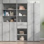 Engineered wood gray concrete sideboard 50x42.5x185 cm by , Sideboards - Ref: Foro24-3281458, Price: 136,73 €, Discount: %