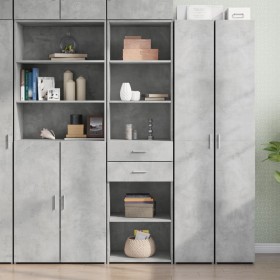 Engineered wood gray concrete sideboard 50x42.5x185 cm by , Sideboards - Ref: Foro24-3281458, Price: 136,99 €, Discount: %