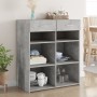 Gray concrete plywood sideboard 80x42.5x93 cm by , Sideboards - Ref: Foro24-3281479, Price: 121,51 €, Discount: %