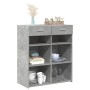 Aparador de madera contrachapada gris hormigón 80x42,5x93 cm de , Aparadores - Ref: Foro24-3281479, Precio: 121,51 €, Descuen...