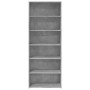 Aparador alto madera de ingeniería gris hormigón 70x41x185 cm de , Aparadores - Ref: Foro24-3281690, Precio: 147,21 €, Descue...