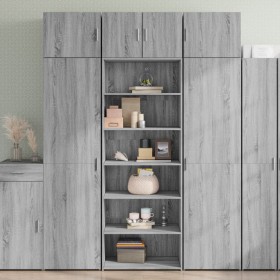 Aparador alto madera de ingeniería gris Sonoma 70x41x185 cm de , Aparadores - Ref: Foro24-3281692, Precio: 149,99 €, Descuent...