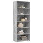 Aparador alto madera de ingeniería gris Sonoma 70x41x185 cm de , Aparadores - Ref: Foro24-3281692, Precio: 150,29 €, Descuent...