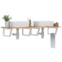 Wall-mounted sink shelf made of steel and solid acacia wood by , bathroom vanities - Ref: Foro24-3302794, Price: 119,05 €, Di...