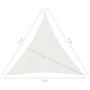 White HDPE sail shade 160 g/m² 3x4x4 m by vidaXL, Umbrellas - Ref: Foro24-311255, Price: 29,99 €, Discount: %