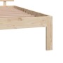 Estructura de cama madera maciza de pino 120x190 cm de vidaXL, Camas y somieres - Ref: Foro24-833103, Precio: 153,21 €, Descu...