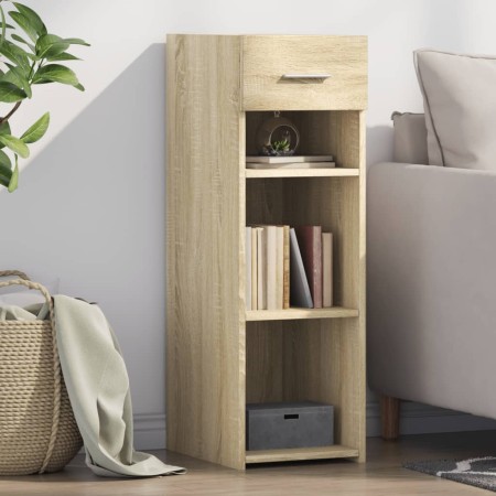 Engineered wood sideboard in Sonoma oak, 30x42.5x93 cm. by , Sideboards - Ref: Foro24-846308, Price: 71,99 €, Discount: %