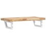 Wall-mounted sink shelf made of steel and solid acacia wood by , bathroom vanities - Ref: Foro24-3302698, Price: 99,96 €, Dis...