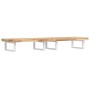 Wall-mounted sink shelf made of steel and solid acacia wood by , bathroom vanities - Ref: Foro24-3302700, Price: 135,29 €, Di...