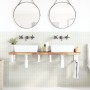 Wall-mounted sink shelf made of steel and solid acacia wood by , bathroom vanities - Ref: Foro24-3302700, Price: 135,29 €, Di...