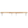 Wall-mounted sink shelf made of steel and solid acacia wood by , bathroom vanities - Ref: Foro24-3302700, Price: 135,29 €, Di...