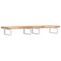 Estante de lavabo de pared acero y madera maciza de acacia de , Tocadores de baño - Ref: Foro24-3302700, Precio: 138,24 €, De...