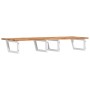 Estante de lavabo de pared acero y madera maciza de acacia de , Tocadores de baño - Ref: Foro24-3302846, Precio: 128,84 €, De...