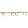 Wall-mounted sink shelf made of steel and solid acacia wood by , bathroom vanities - Ref: Foro24-3302702, Price: 134,29 €, Di...