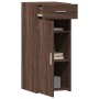 Aparador de madera de ingeniería roble marrón 40x42,5x93 cm de , Aparadores - Ref: Foro24-846284, Precio: 79,03 €, Descuento: %