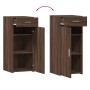 Aparador de madera de ingeniería roble marrón 40x42,5x93 cm de , Aparadores - Ref: Foro24-846284, Precio: 79,03 €, Descuento: %