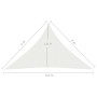 Toldo de vela blanco HDPE 160 g/m² 4x4x5,8 m de vidaXL, Sombrillas - Ref: Foro24-311259, Precio: 26,04 €, Descuento: %