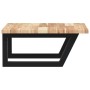 Wall-mounted sink shelf made of steel and solid acacia wood by , bathroom vanities - Ref: Foro24-3302763, Price: 53,99 €, Dis...