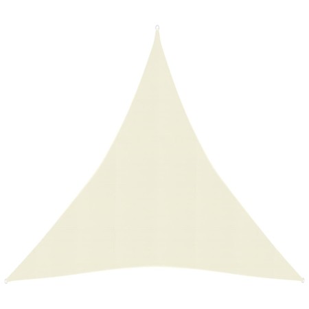 Toldo de vela HDPE color crema 160 g/m² 3x4x4 m de vidaXL, Sombrillas - Ref: Foro24-311200, Precio: 29,65 €, Descuento: %