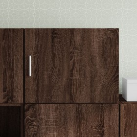 Engineered wood brown oak wall cabinet 50x42.5x40 cm by , Sideboards - Ref: Foro24-846116, Price: 47,89 €, Discount: %