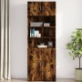 Engineered smoked oak wood wall cabinet 80x42.5x40 cm by , Sideboards - Ref: Foro24-846128, Price: 62,25 €, Discount: %