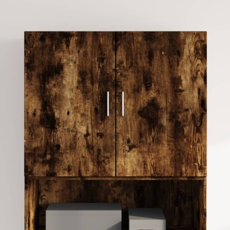 Armario de pared madera ingeniería roble ahumado 80x42,5x64 cm de , Aparadores - Ref: Foro24-846135, Precio: 77,37 €, Descuen...