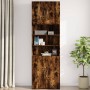 Armario de pared madera ingeniería roble ahumado 80x42,5x64 cm de , Aparadores - Ref: Foro24-846135, Precio: 77,37 €, Descuen...