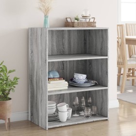 Engineered wood sideboard in Sonoma grey, 70x41x93 cm by , Sideboards - Ref: Foro24-846374, Price: 88,78 €, Discount: %