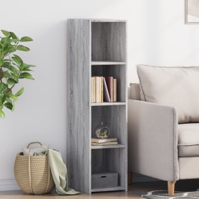 Aparador alto madera de ingeniería gris Sonoma 30x41x124 cm de , Aparadores - Ref: Foro24-846381, Precio: 78,01 €, Descuento: %