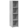 Hoher Schrank aus Sonoma-Eiche in Grau aus Ingenieurholz, 30x41x124 cm. von , Sideboards - Ref: Foro24-846381, Preis: 68,22 €...