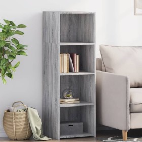 Aparador alto madera de ingeniería gris Sonoma 40x41x124 cm de , Aparadores - Ref: Foro24-846388, Precio: 85,99 €, Descuento: %