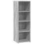 Hoher Schrank aus Sonoma-Eiche in Grau aus Ingenieurholz, 40x41x124 cm. von , Sideboards - Ref: Foro24-846388, Preis: 75,55 €...