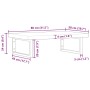 Wall-mounted sink shelf made of steel and solid acacia wood by , bathroom vanities - Ref: Foro24-3302852, Price: 107,45 €, Di...