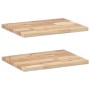 Floating shelves 2 units untreated acacia wood 60x30x2 cm by , Shelves and shelves - Ref: Foro24-3279368, Price: 47,66 €, Dis...