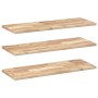 Floating shelves 3 units untreated acacia wood 100x30x2 cm by , Shelves and shelves - Ref: Foro24-3279377, Price: 94,55 €, Di...