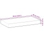 Solid untreated acacia wood floating shelf 60x20x4 cm by , Shelves and shelves - Ref: Foro24-3279419, Price: 31,63 €, Discoun...