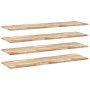 Floating shelves 4 units untreated acacia wood 140x40x2 cm by , Shelves and shelves - Ref: Foro24-3279410, Price: 224,35 €, D...